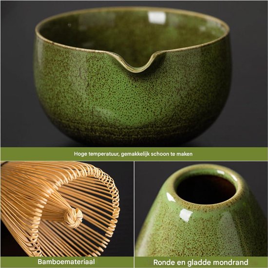 Matcha kom Kuro zwart – handgemaakt keramiek voor Japanse theeceremonie