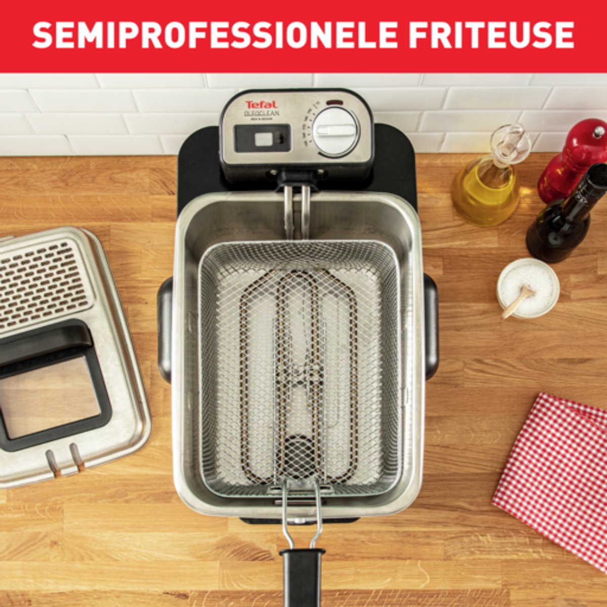 Tefal Oleoclean Pro FR8040 frituurpan met oliefilter thumbnail 5