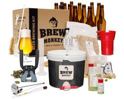 Brew Monkey Platinum Tripel - Bierbrouwpakket - Brouwen met Verse Ingrediënten - Zelf Bier Brouwen Bierpakket - Startpakket - Gadgets Mannen - Verjaardagscadeau voor Mannen