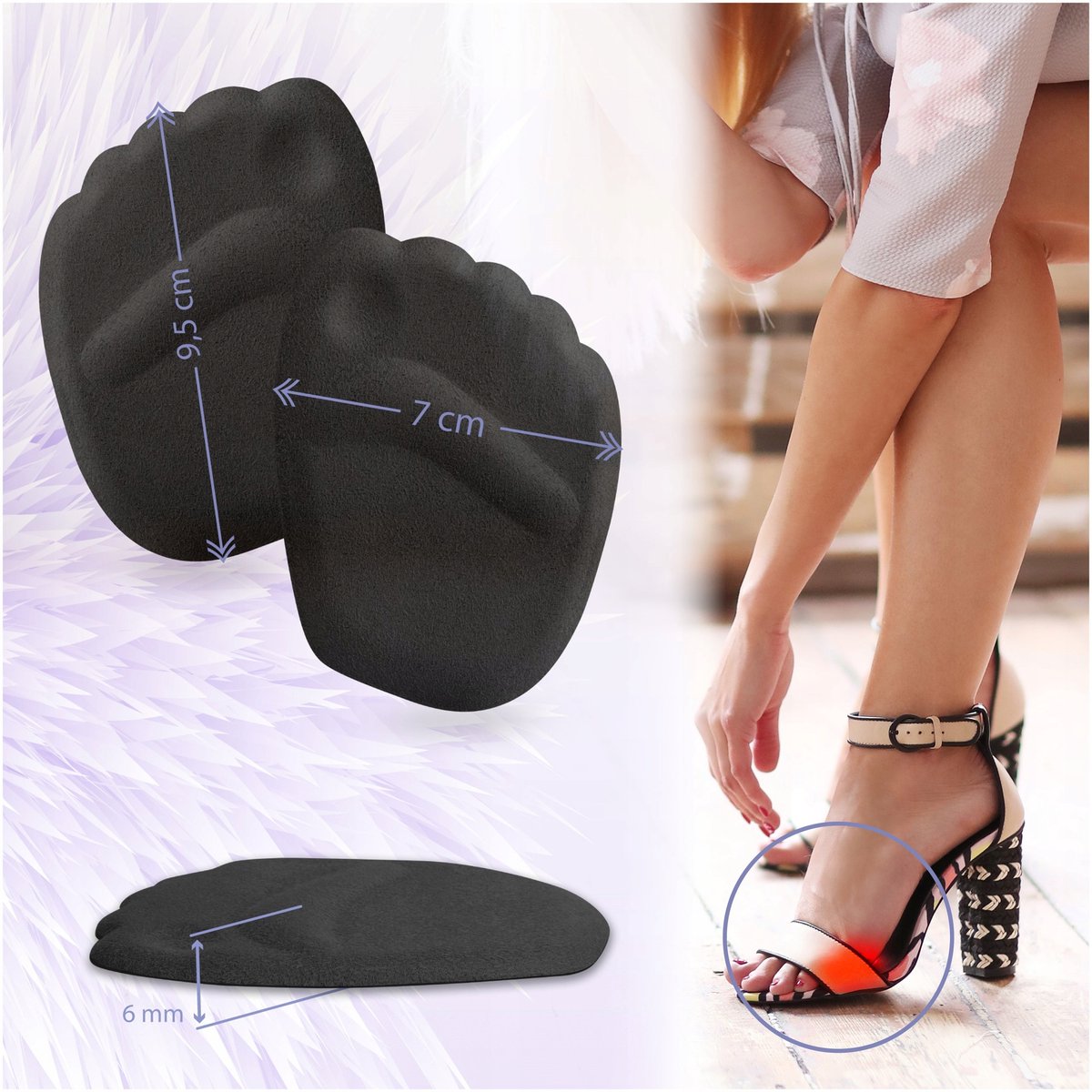 Comfortset: Hoge Hak Schoenaccessoires - Anti-Blaren & Inlegzolen