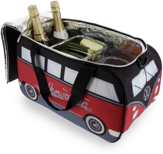 Volkswagen T1 Bus Koeltas - 25 Liter - Rood/Zwart van Volkswagen — afbeelding 3