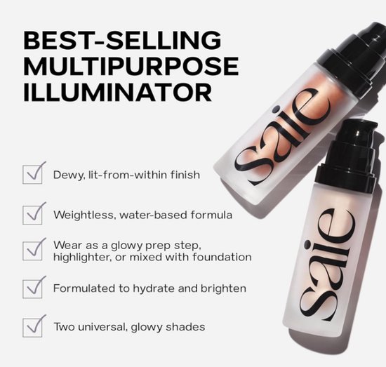 Saie Glowy Super Gel - Lightweight Illuminator - Natuurlijk Glow