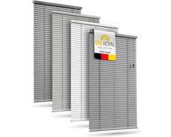 Sol Royal JA2 - Aluminium Jaloezie Zonder Boren 70x130 cm incl. Klemsteunen - Privacy- & Zonwering Binnen voor Ramen 70 cm breed, 25 mm Lame
