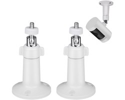 2-delige - 360° verstelbare camerabeugel - Camera-accessoires - Muurbeugel voor binnen/buiten - Compatibel met Ring Stick Up Cam en Ring Outdoor Cam Plus - Wit 9,5 x 7,6 cm