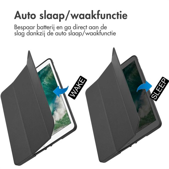 iMoshion Trifold iPad Bookcase (2018) / (2017) / Air 2 / couverture comprimé Air - Zwart