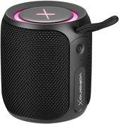 VolkanoX Wave Bluetooth Speaker - Kleine Draagbare Muziek Box - 36W Vermogen - TWS - RGB verlichting - 10 uur lang muziek - Waterdicht - Zwart