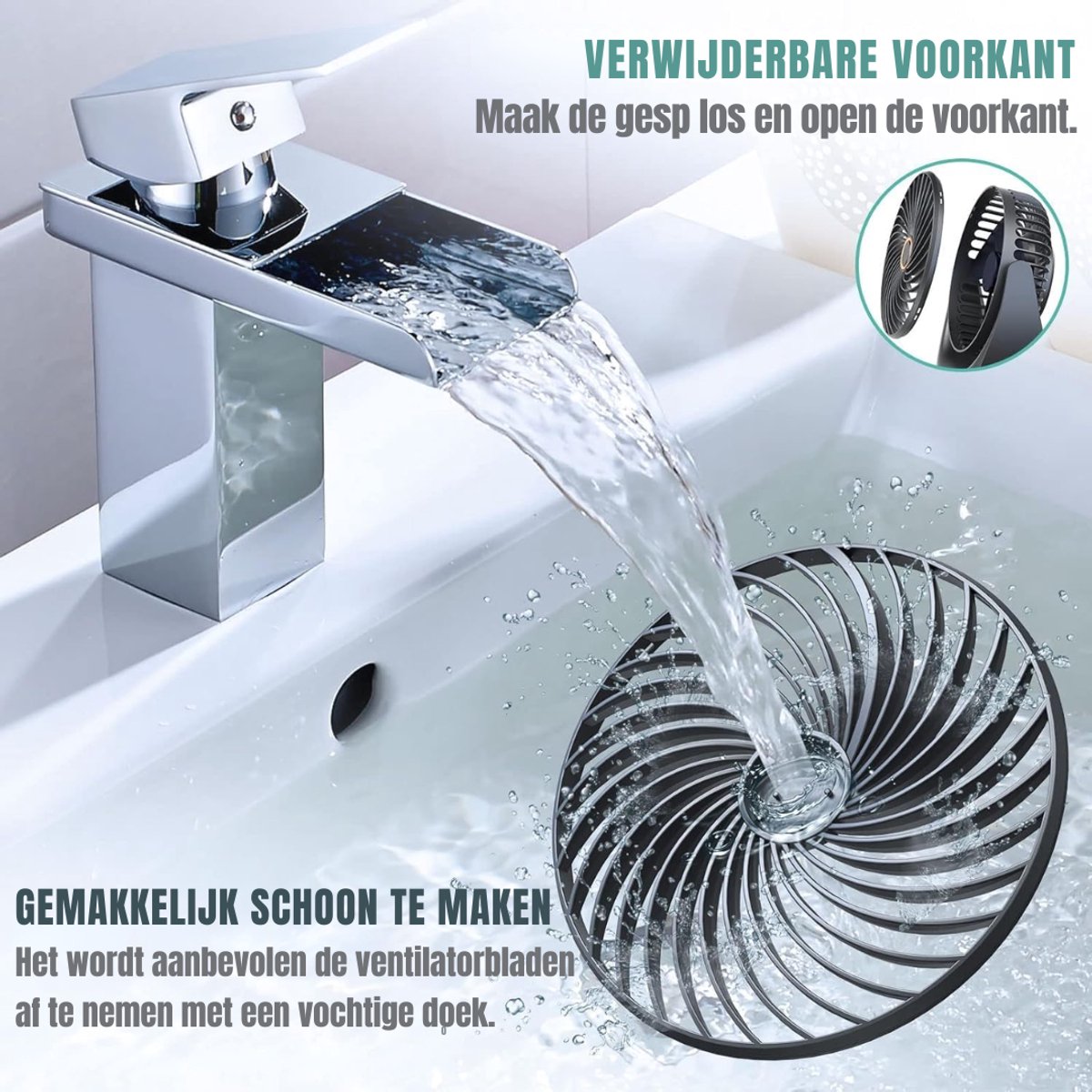 RVV® Ventilator toren - Ventilator staand - Torenventilator - Zwart 30cm x 10cm x 3cm – foto 5