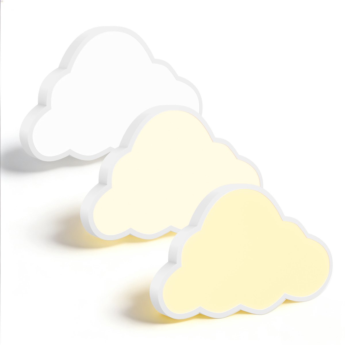 Aufun 48W Cloud Plafondlamp – Dimbaar met Afstandsbediening