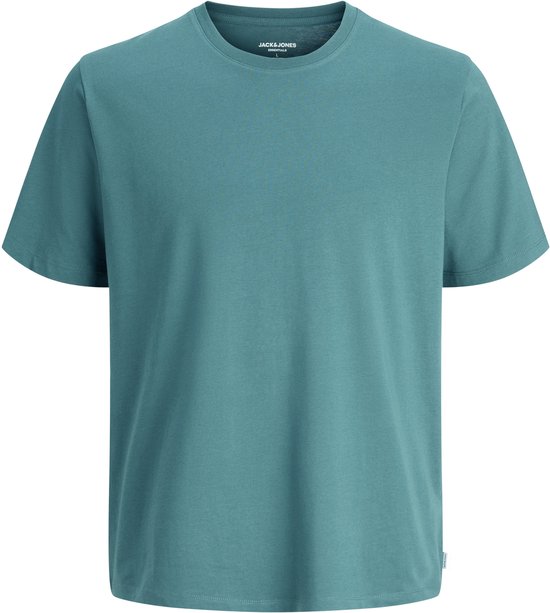 Basic tealkleurig T-shirt met ronde hals, merk JACK & JONES.