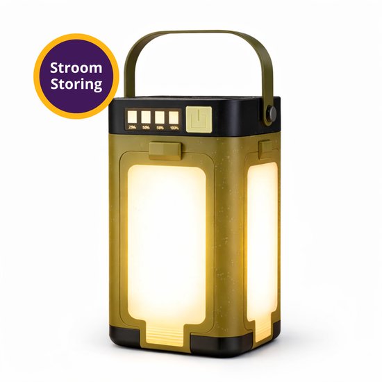 Guardyan® Noodlamp - Noodpakket - Noodlamp bij Stroomuitval - Powerbank - Noodlamp voor Thuis - Lamp - Kampeerlamp - Noodlamp Zonneenergie - IPX4