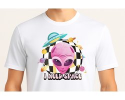 I Need Space Pink Alien - T Shirt - Cute - Sarcastic - GoodVibes - Sarcasm - Funny - Gift - Cadeau - Sarcastisch - SarcastischeVibes - schattig - lief - feelgood - Alien