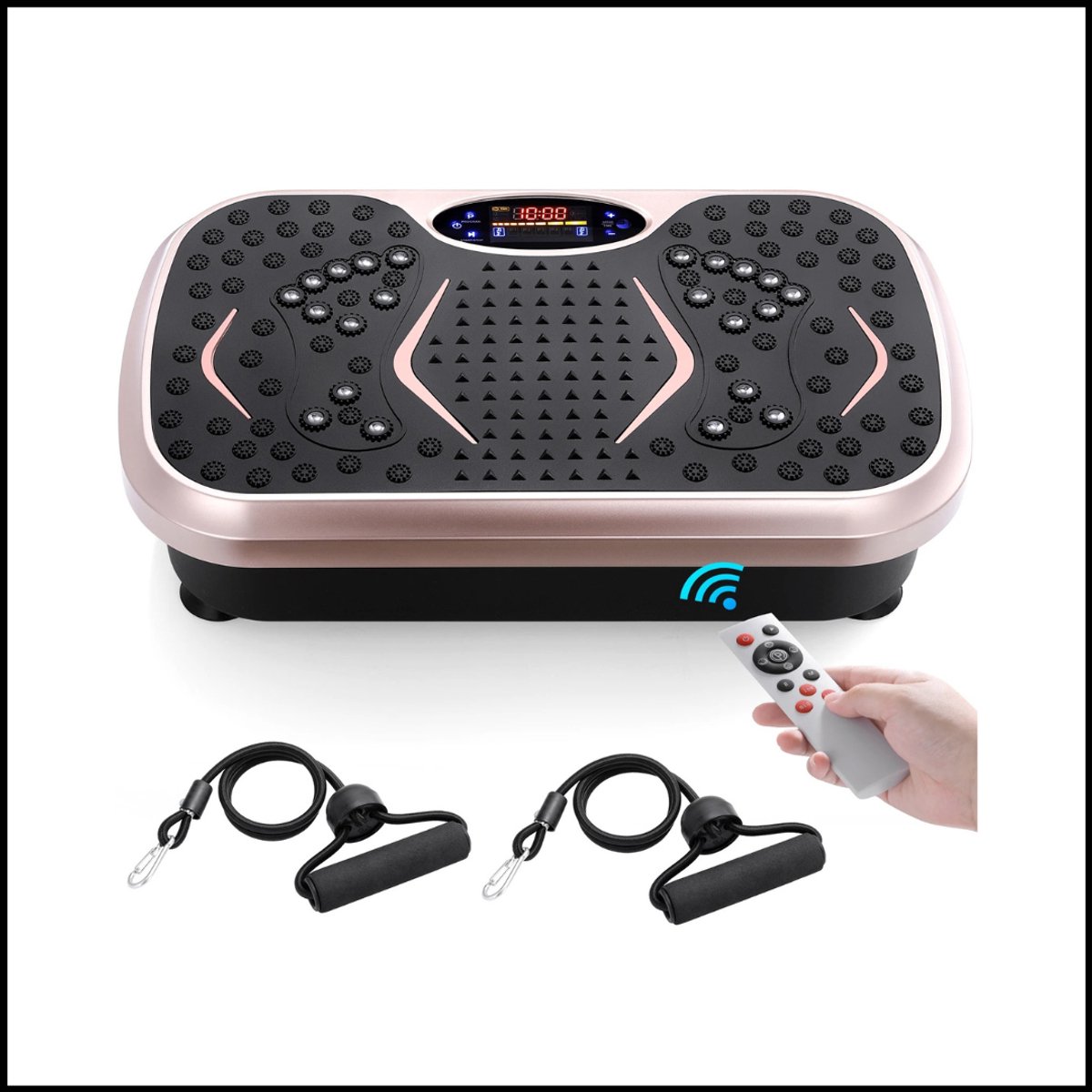 Trilplaat Oefenmachine - Lymfedrainage en Full Body Training - Hoogwaardige Vibration Plate - Compact en Veilig