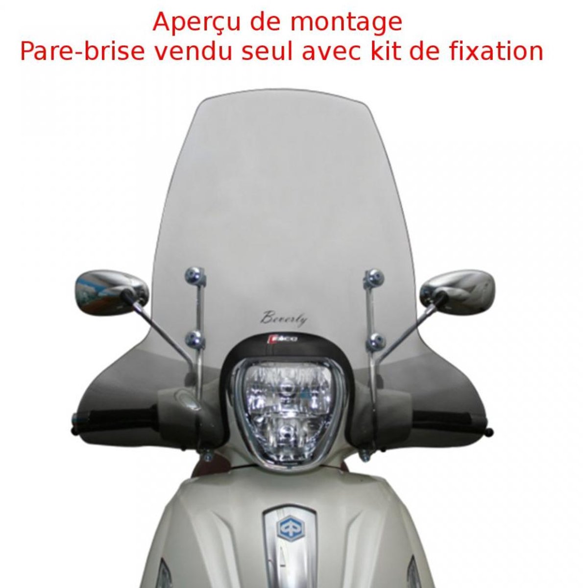 Pare brise Faco pour scooter Piaggio 300 Beverly Ie Abs Euro4 2016 à 2019 Neuf