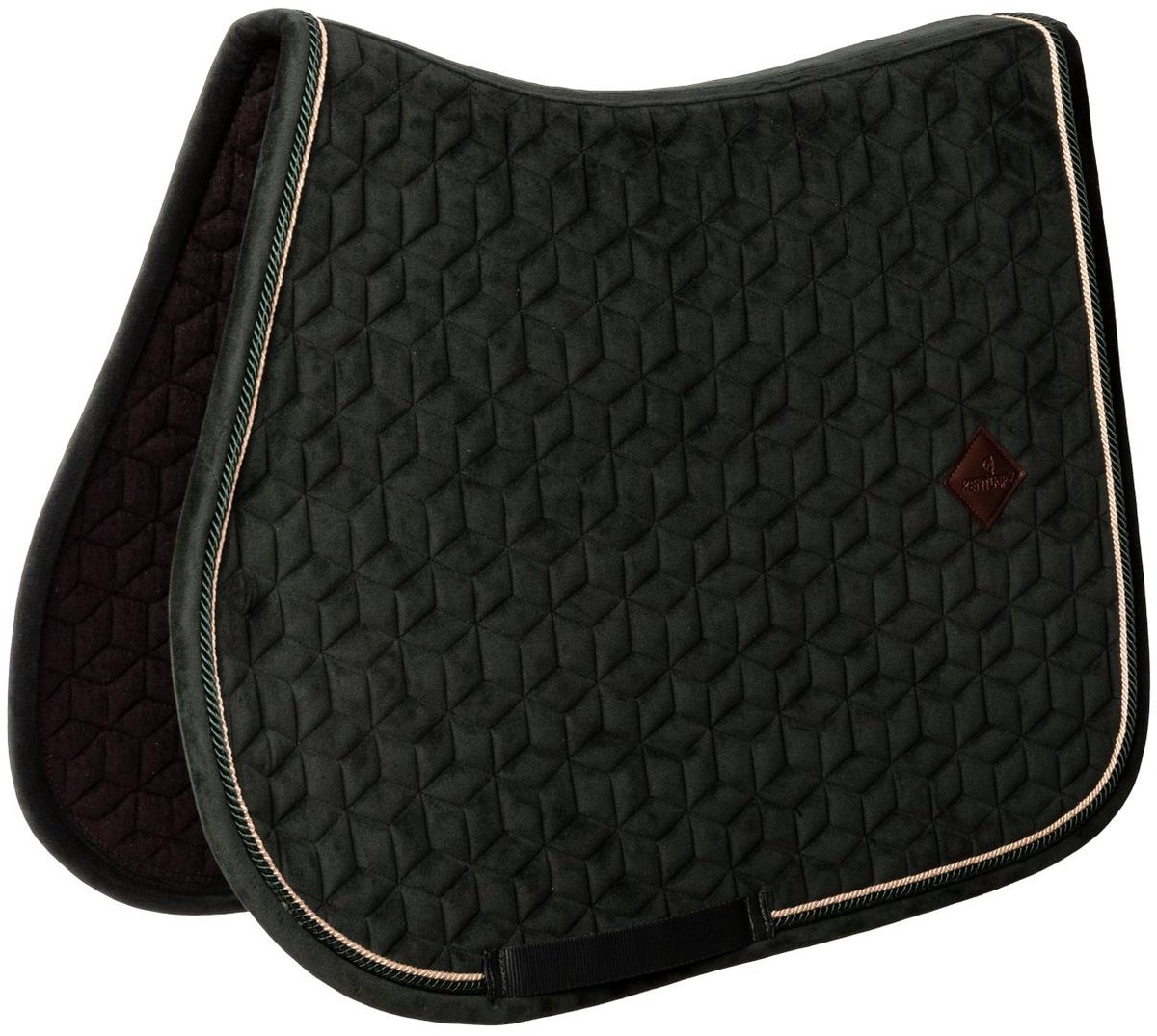 Kentucky Horsewear - Zadeldoek velvet jumping dannengroen pony