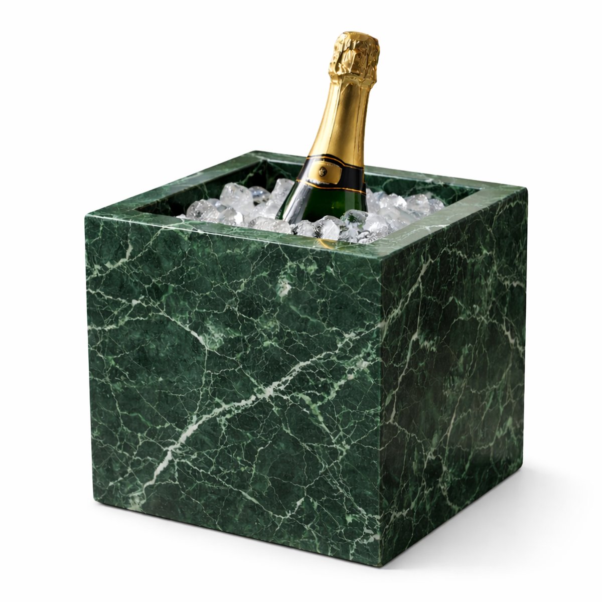 LuxuryQuarry – Luxe Groen Marmeren Champagne- & Wijnkoeler
