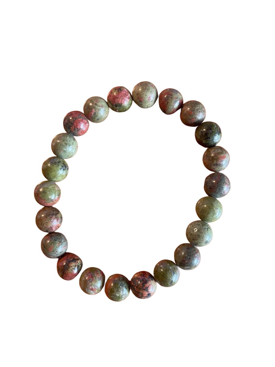 Groene Jaspis Armband – 18 cm - 8 mm kralen- Rust & Harmonie