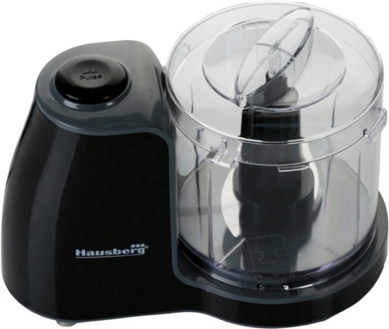 Hausberg HB-4504NG Elektrische Hakmolen 0,5 L | 100 W Mini Food Chopper – Zwart Met RVS-Messen Voor Groenten, Noten & Kruiden — afbeelding 5