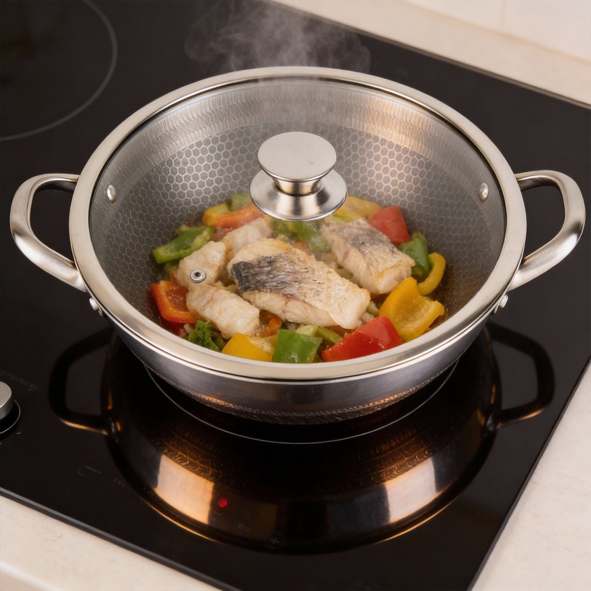 Cheffinger Cheffinger Wok 36cm - afbeelding 4