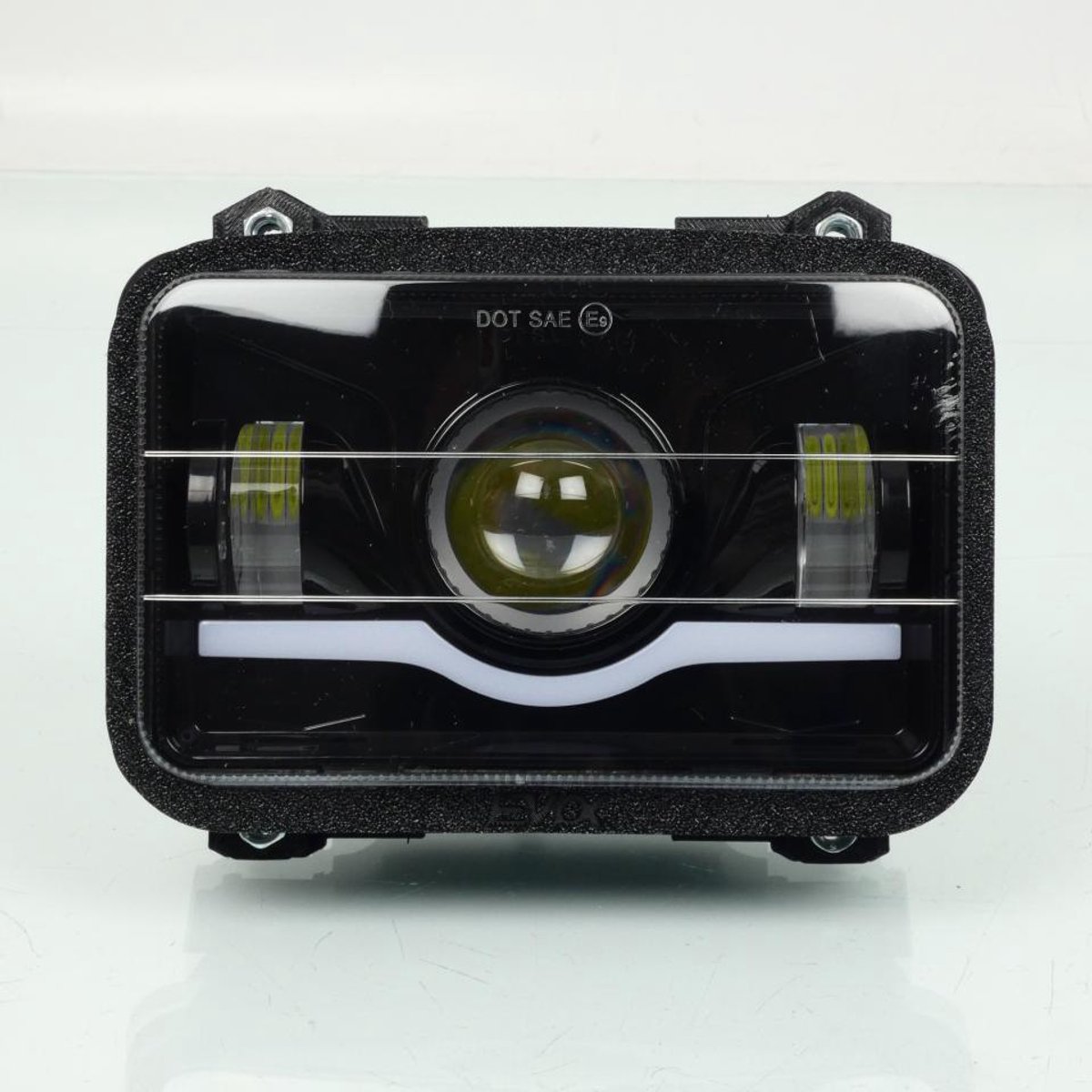 Optique avant EVOK pour auto Piaggio 50 Ape Tm P 1985 à 1989 Iron Led 12V Neuf