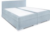 Beddenleeuw Boxspring Bed Sara - 180x220 - Incl. Pocketmatras + Hoofdbord - Blauw