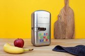 LuxuryLiving - Broodtrommel - Lunchbox - Brooddoos - Vershouddoos - Kinderen - Koelkast - 12,5 x 24 x 9 cm - Staal - Zilver