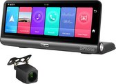 DrPhone DC10 Smart Dashcam 8 inch Full Touch IPS-scherm - 4G - Achteruitrijcamera - Android 8.1 met WiFi/GPS/Navi/ADAS/Dual Lens/1080P/180 Graden Vouwbaar - Parkeerstand camera