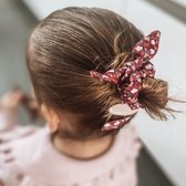 Mini scrunchie met strik - vintage flower | Baby