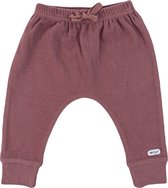 Lodger Baby Joggingbroek maat 62 - Jogger - 100% Katoen - Hydrofiel - Perfecte Pasvorm - Elastische Taille - Oeko-Tex - 2-4M - Roze