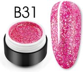 Glittergel B31 - Glitters - Nailart - Nail art glitters - Gellak - Nagelversiering - Nagelverzorging - Nail art tools - Glitter gellak - 5ml - Mooie glitters