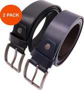 Safekeepers riemen - 2 stuks kleding riem - Jeans Broekriem - 95 - Zwart en blauw