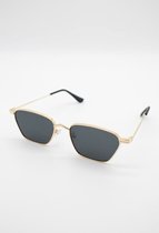 Heren zonnebril - zwart/goud frame luxury