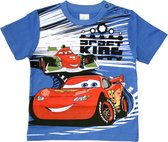 Disney Pixar Cars T-shirt - Jongens - Blauw - Bliksem McQueen - Maat 80