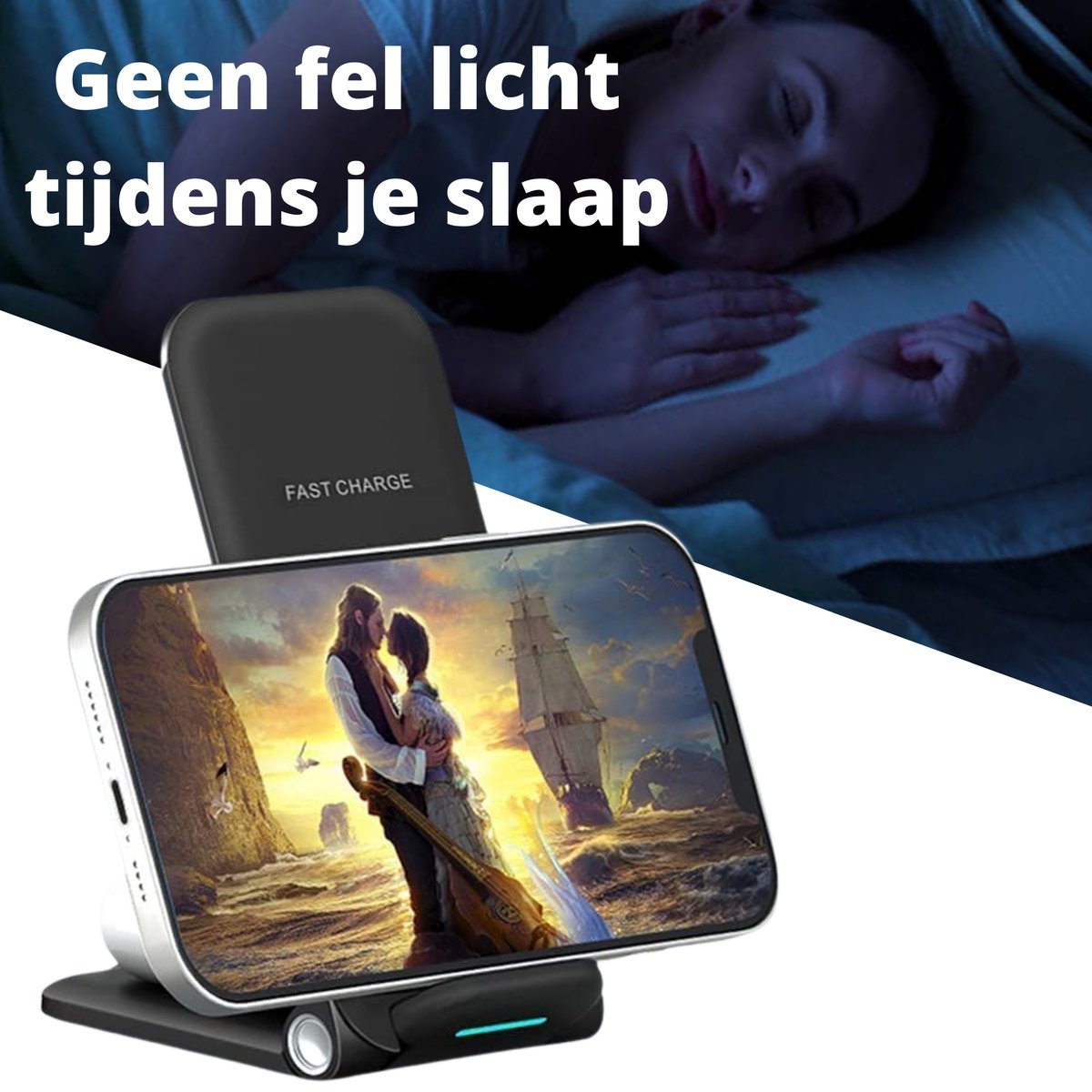 SAMMIT 3-in-1 Draadloze Oplader 15W - Geschikt voor iPhone, Android, iWatch, AirPods & Samsung Galaxy Buds - Wireless charger – foto 2