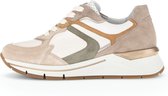 Gabor 585.1 Lage sneakers - Leren Sneaker - Dames - Beige - Maat 40,5