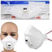 50 stuks Mondkapje | Mondmasker FFP2 - KN95 | Mondmasker met 6 filters en een ventiel | mondkapjes met elastiek | 6 laags filter - Grijs