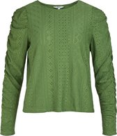 object OBJRITTA L/S TOP A DIV .C Dames Artichoke Green - maat L