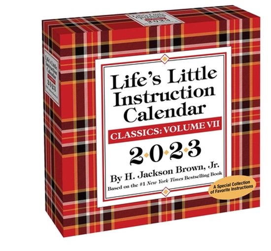 Life's Little Instruction 2023 DaytoDay Calendar, H. Jackson Brown