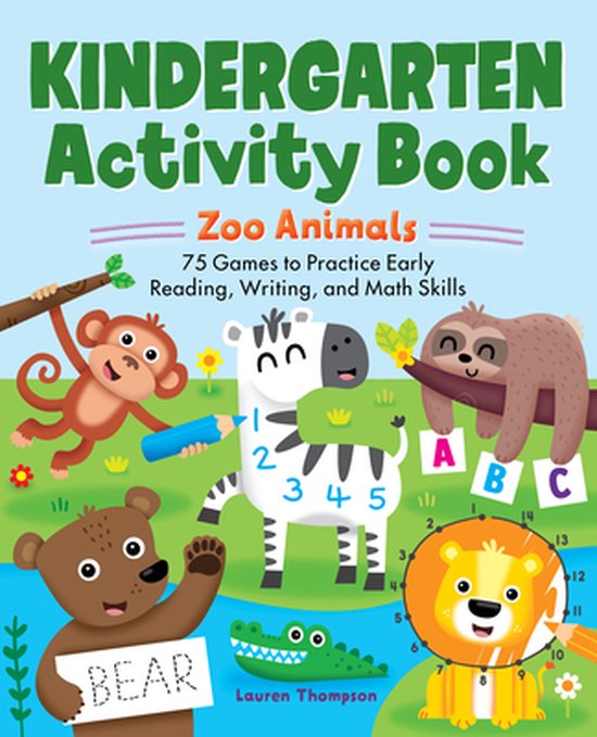 School Skills Activity Books- Kindergarten Activity Book: Zo ... - cover