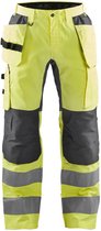 Blaklader Werkbroek met stretch High Vis 1552-1811 - HIgh Vis Geel/Medium Grijs - C154