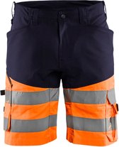 Blaklader Short met stretch High Vis 1541-1811 - Marineblauw/Oranje - C60