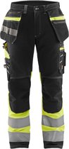 Blaklader High Vis werkbroek met stretch 1794-1370 - Zwart/High Vis Geel - D88