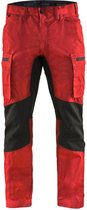 Blaklader Service werkbroek met stretch 1459-1845 - Rood/Zwart - D84