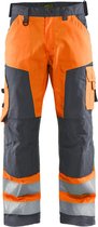 Blaklader Werkbroek High Vis zonder spijkerzakken 1566-1811 - High Vis Oranje/Medium Grijs - D124