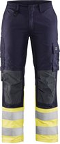 Blaklader Multinorm Dames Werkbroek Inherent 7188-1512 - Marine/High Vis Geel - C38