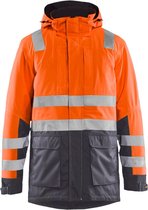 Blaklader High Vis winterparka 4495-1987 - High Vis Oranje/Medium Grijs - M