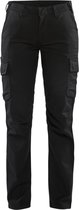 Blaklader Dames industrie werkbroek stretch 7144-1832 - Zwart - C40