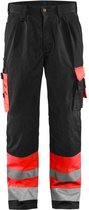 Blaklader Werkbroek High Vis 1584-1860 - High Vis Rood/Zwart - C56