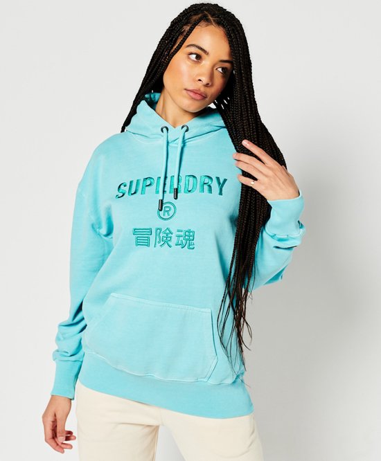 Superdry Code CL Garment Dye Oversized Trui Vrouwen - Maat XS/S