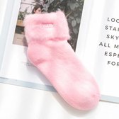 Easylux® Softsocks™ - Warme sokken - 2 Paar - Valentijn cadeautje voor haar - One size - Fleece - Roze