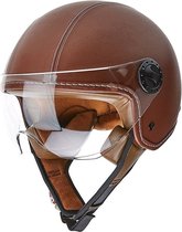 BHR 801 TG | vespa helm | bruin leer | maat M